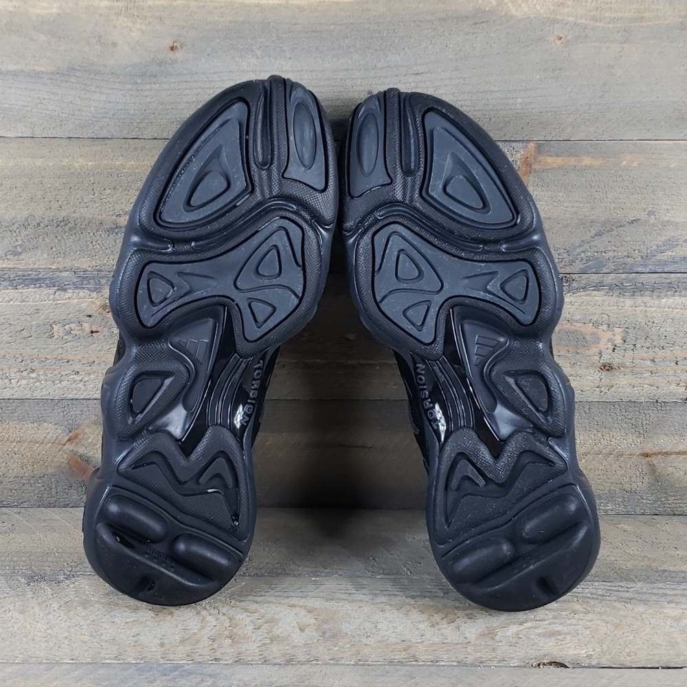 adidas Men's FYW Originals Triple Black Torsion Sneakers - Picture 5 of 9